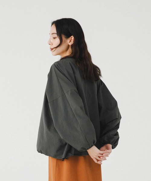 EKAL（エカル）の「『吸水速乾/軽量』DotAir CARDIGAN（カーディガン/ボレロ・レディース・ブラック/チャコールグレー・ONE）」の12枚目の写真