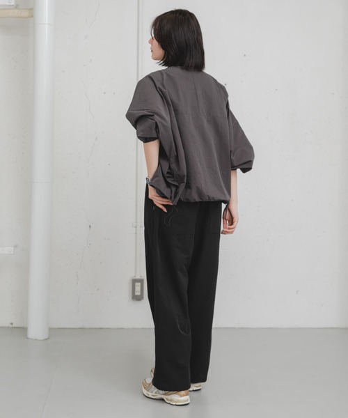 EKAL（エカル）の「『吸水速乾/軽量』DotAir CARDIGAN（カーディガン/ボレロ・レディース・ブラック/チャコールグレー・ONE）」の18枚目の写真