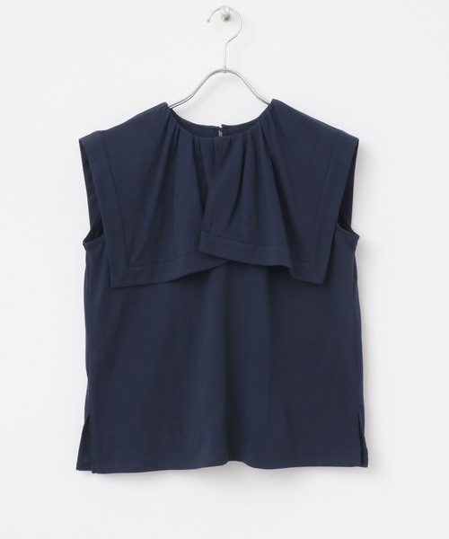 URBAN RESEARCH ROSSO WOMEN(アーバンリサーチ ロッソ)の「ケープデザインTシャツ(Tシャツ/カットソー・レディース・ネイビー/オフホワイト/オレンジ・FREE)」の18枚目の写真