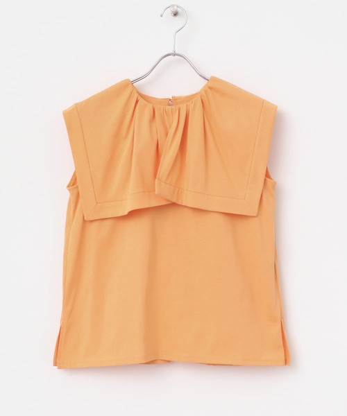 URBAN RESEARCH ROSSO WOMEN(アーバンリサーチ ロッソ)の「ケープデザインTシャツ(Tシャツ/カットソー・レディース・ネイビー/オフホワイト/オレンジ・FREE)」の19枚目の写真