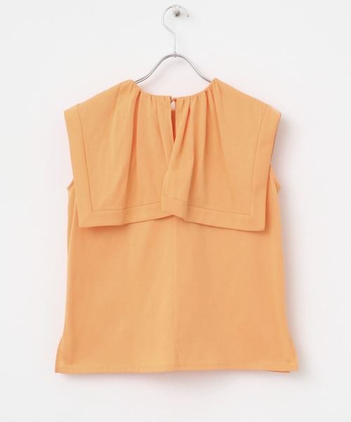 URBAN RESEARCH ROSSO WOMEN(アーバンリサーチ ロッソ)の「ケープデザインTシャツ(Tシャツ/カットソー・レディース・ネイビー/オフホワイト/オレンジ・FREE)」の20枚目の写真