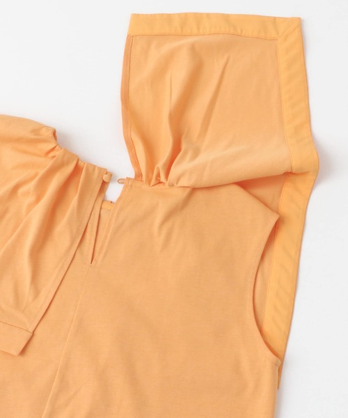 URBAN RESEARCH ROSSO WOMEN(アーバンリサーチ ロッソ)の「ケープデザインTシャツ(Tシャツ/カットソー・レディース・ネイビー/オフホワイト/オレンジ・FREE)」の21枚目の写真