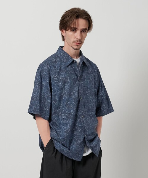 BEAUTY&YOUTH UNITED ARROWS（ビューティーアンドユースユナイテッドアローズ）の「ロンシャン  バティック キャンプカラー グランデシャツ（シャツ/ブラウス・メンズ・コバルトブルー・XL/L/M/S）」の15枚目の写真