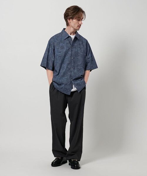 BEAUTY&YOUTH UNITED ARROWS（ビューティーアンドユースユナイテッドアローズ）の「ロンシャン  バティック キャンプカラー グランデシャツ（シャツ/ブラウス・メンズ・コバルトブルー・XL/L/M/S）」の3枚目の写真