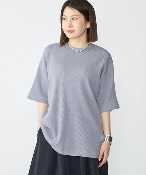 セール】SHIPS: ベーシック ワッフル ショートスリーブ（Tシャツ