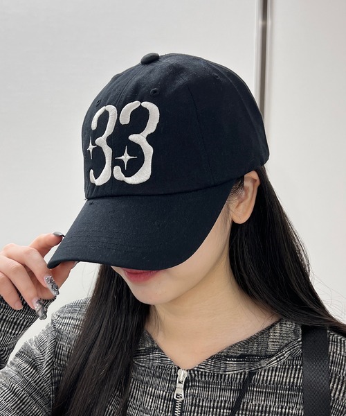 Figments（フィグメンツ）の「ナンバー33CAP（キャップ・レディース・グレー/ブラック・FREE）」の8枚目の写真