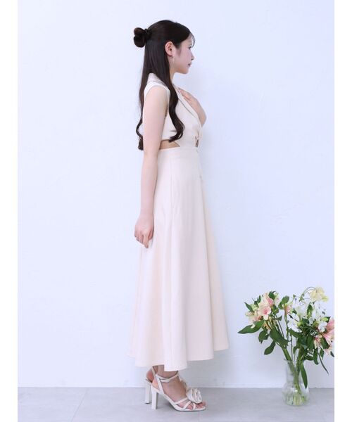 EATME(イートミー)の「テーラードカラーカットアウトワンピース(ワンピース・レディース・グリーン/イエロー/アイボリー・MEDIUM/SMALL)」の8枚目の写真