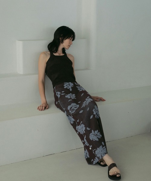 anuke(アンヌーク)の「Strawyarn Knit Tanktop(タンクトップ・レディース・ブラウン/ピンク/チャコールグレー・FREE)」の10枚目の写真