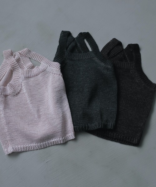 セール】Strawyarn Knit Tanktop（タンクトップ）｜anuke