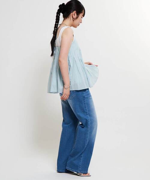 SOFFITTO（ソフィット）の「インド綿タックフレアーキャミブラウス（シャツ/ブラウス・レディース・ホワイト/ブラック/ミント・FREE）」の22枚目の写真