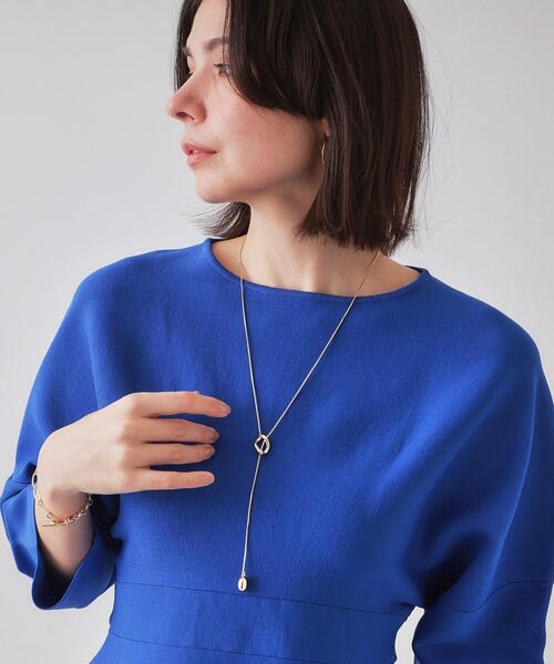 OPAQUE.CLIP(オペークドットクリップ)の「Y字リングスライドネックレス(ネックレス・レディース・シルバー/ゴールド・00)」の6枚目の写真