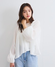 QUEENS COURT（クイーンズコート）の「日本製シャーリングブラウス≪手洗い可能≫（シャツ/ブラウス）」