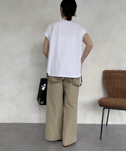 DouDou(ドゥドゥ)の「【WEB限定】フォトプリントトップス(Tシャツ/カットソー・レディース・ベージュ/オフホワイト/チャコールグレー・FREE)」の16枚目の写真
