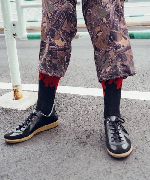 Subciety（サブサエティ）の「Fire socks（ソックス/靴下・メンズ・レッド/ホワイト・FREE）」の12枚目の写真