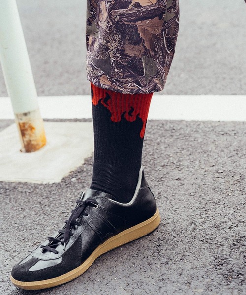 Subciety（サブサエティ）の「Fire socks（ソックス/靴下・メンズ・レッド/ホワイト・FREE）」の13枚目の写真