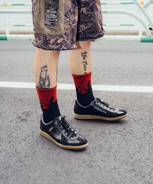 Subciety（サブサエティ）の「Fire socks（ソックス/靴下・メンズ・レッド/ホワイト・FREE）」の17枚目の写真