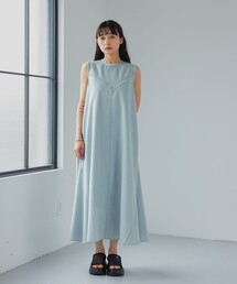GREEN LABELRELAXING水色ロングワンピース green label relaxing｜グリーンレーベルリラクシングの