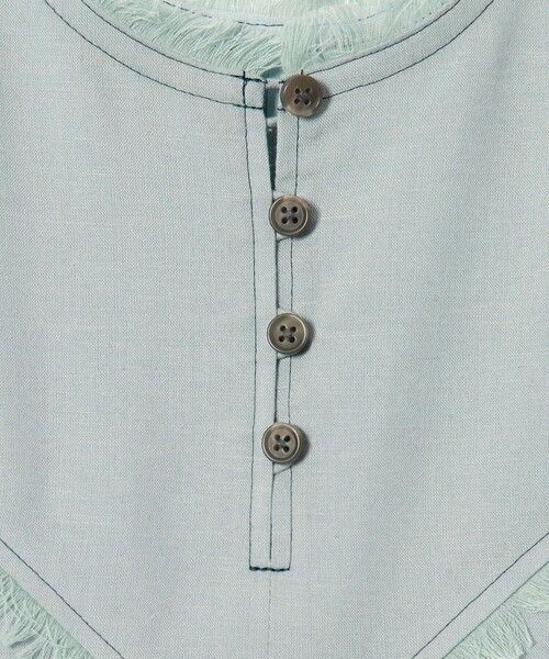 EMMEL REFINES（エメルリファインズ）の「＜EMMEL REFINES＞EM フリンジステッチ ノースリーブ ワンピース（ワンピース・レディース・ブラック/ライトブルー・M/S）」の20枚目の写真