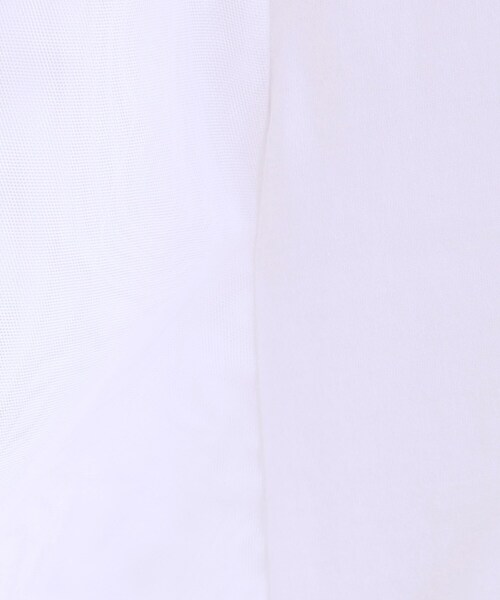 DRESKIP（ドレスキップ）の「【S-LL/ひんやり】大人フェミニンに お袖チュール フリルトップス（Tシャツ/カットソー・レディース・オフホワイト/ライトグレー/ライトブルー・01/02/03/04）」の11枚目の写真