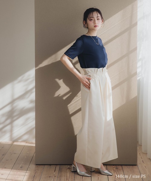 セール】小さいサイズ ハーフスリーブニット 低身長さん・小柄