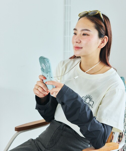 Toffy（トフィー）の「Toffy/トフィー 折りたたみひんやりファン（生活家電・レディース・ブルーグリーン/ホワイト・ONE SIZE）」の11枚目の写真