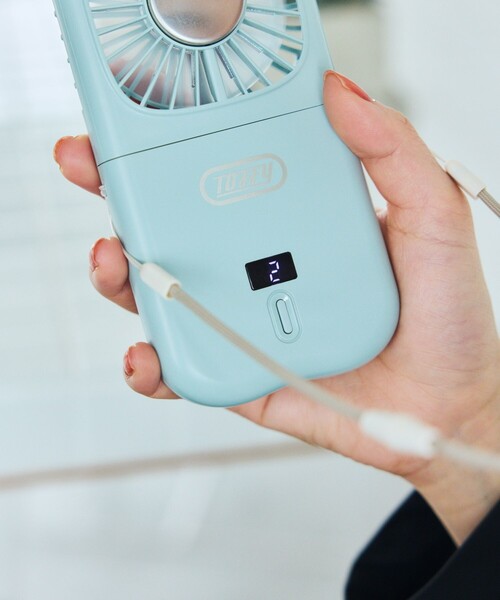 Toffy（トフィー）の「Toffy/トフィー 折りたたみひんやりファン（生活家電・レディース・ブルーグリーン/ホワイト・ONE SIZE）」の15枚目の写真
