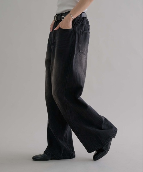 epnok（エプノック）の「ビンテージライクワイドデニムパンツ（デニムパンツ・メンズ・ダークブラック/グレー/インディゴブルー/ライトブルー/ブラック/ブルー系その他・MEDIUM/LARGE/SMALL）」の8枚目の写真