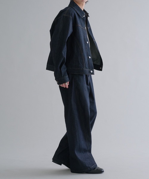 ビンテージライクワイドデニムパンツ M FREE STYLISTS ジーンズ デニム デニムパンツ ヴィンテージ