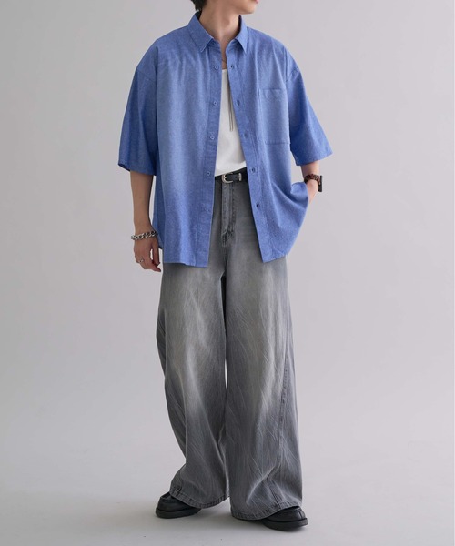 セール】ビンテージライクワイドデニムパンツ（デニムパンツ）｜epnok