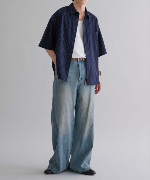 セール】ビンテージライクワイドデニムパンツ（デニムパンツ）｜epnok