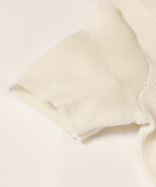 coca(coca)(コカ)の「【WEB限定セール】ポロニットトップス(ポロシャツ・レディース・アイボリー/ブラック/グレー・S/M/L)」の21枚目の写真