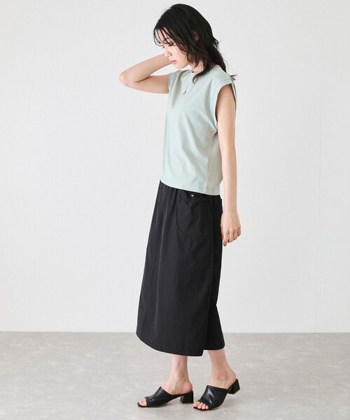Jayro(ジャイロ)の「シルケットノースリTシャツ(Tシャツ/カットソー・レディース・ブラック/ピンク系その他/ベージュ/ホワイト系その他/ライトグリーン・M)」の19枚目の写真