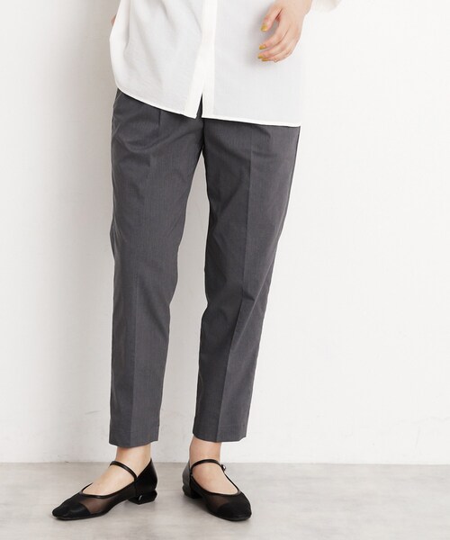 THE SHOP TK （ザ ショップ ティーケー ）の「【XS-XLサイズ/美シルエット】ハイパーストレッチテーパードパンツ/接触冷感/洗える（その他パンツ・レディース・ベージュ/ブルー系その他/ブラック/グレー・10/11/12/13/14）」の3枚目の写真