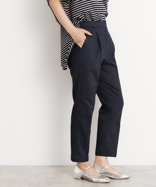 THE SHOP TK （ザ ショップ ティーケー ）の「【XS-XLサイズ/美シルエット】ハイパーストレッチテーパードパンツ/接触冷感/洗える（その他パンツ・レディース・ベージュ/ブルー系その他/ブラック/グレー・10/11/12/13/14）」の20枚目の写真