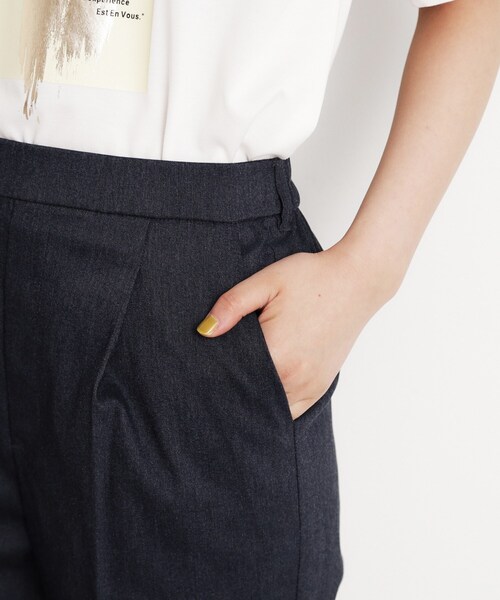 THE SHOP TK （ザ ショップ ティーケー ）の「【XS-XLサイズ/美シルエット】ハイパーストレッチテーパードパンツ/接触冷感/洗える（その他パンツ・レディース・ベージュ/ブルー系その他/ブラック/グレー・10/11/12/13/14）」の6枚目の写真