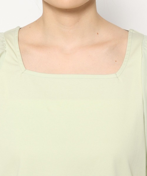 mysty woman（ミスティウーマン）の「2WAYバルーンスリーブカットプルオーバー　498377（Tシャツ/カットソー・レディース・オフホワイト/ブラック/グリーン系その他・FREE）」の12枚目の写真