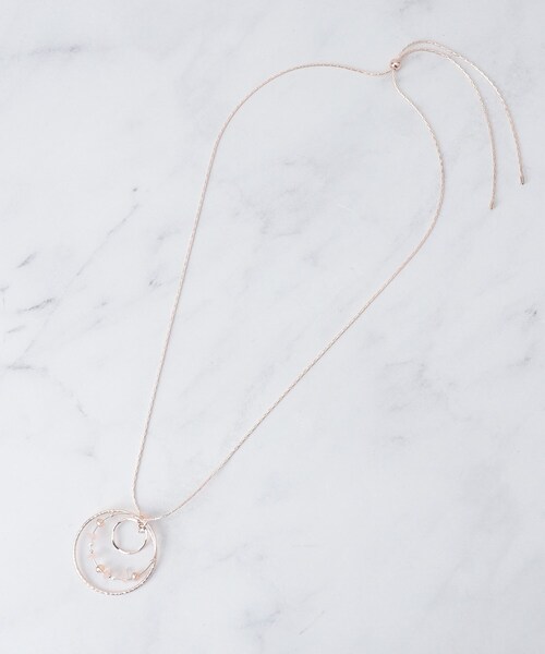 SHOO・LA・RUE（シューラルー）の「天然石フープネックレス（ネックレス・レディース・ピンクゴールド/ゴールド/シルバー・00）」の6枚目の写真