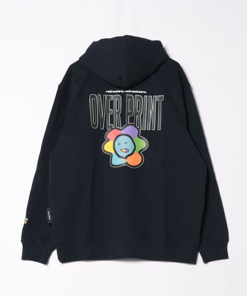 パーカー overprint/オーバープリント/naenano back pile hoodie レディース メンズ overprint/オーバープリント/naenano back pile hoodie