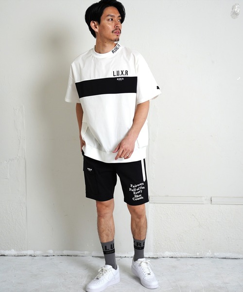 LUXE/R GOLF(ラグジュ ゴルフ)の「(RM)【LUXE/R GOLF】ストレッチ クロス パネル切り替え カーゴポケット プルオーバー 半袖 シャツ(Tシャツ/カットソー・メンズ・チャコールグレー/ブラック/ベージュ/オフホワイト・L/XL/M)」の18枚目の写真