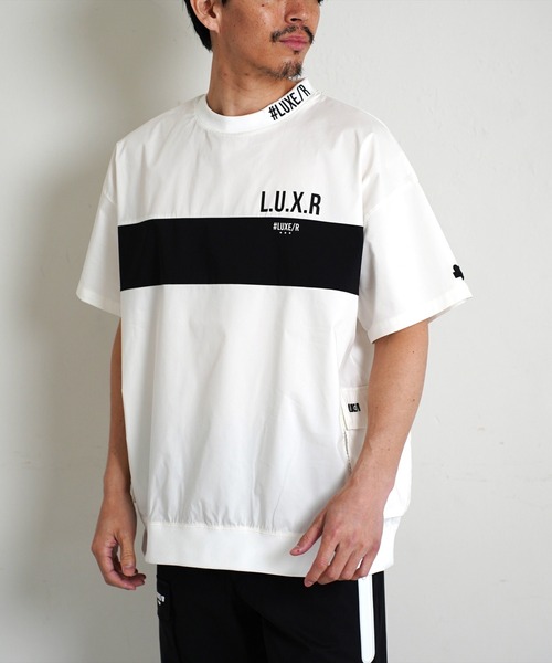 LUXE/R GOLF(ラグジュ ゴルフ)の「(RM)【LUXE/R GOLF】ストレッチ クロス パネル切り替え カーゴポケット プルオーバー 半袖 シャツ(Tシャツ/カットソー・メンズ・チャコールグレー/ブラック/ベージュ/オフホワイト・L/XL/M)」の22枚目の写真