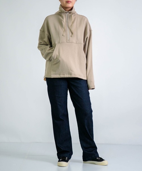 D.M.G.（ドミンゴ）の「[D.M.G / ディーエムジー] ハイストレッチデニム ストレートトラウザー（デニムパンツ・レディース・ワンウォッシュ・L/M/S/SS）」の9枚目の写真