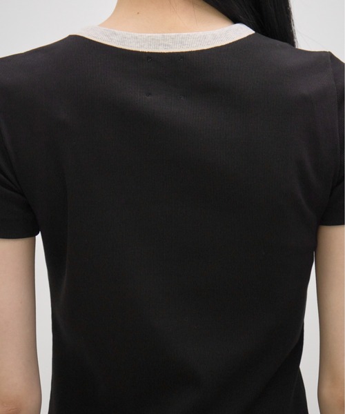 GOOD PEOPLE GOOD STITCHING GOOD PRODUCT(グッドピープルグッドスティッチンググッドプロダクト)の「【GOOD PEOPLE GOOD STITCHING GOOD PRODUCT/グッドピープルグッドスティッチンググッドプロダクト】Crew Neck Short Sleeve T/クルーネックショートスリーブTシャツ(Tシャツ/カットソー・レディース・ブラック/ベージュ/ライム/グレー・SMALL)」の21枚目の写真