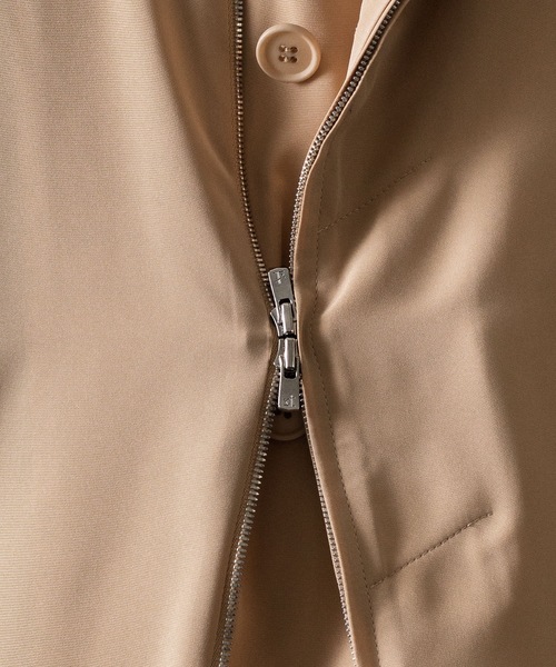 ato（アトウ）の「DOUBLE CUFFS HOOD ZIP SHIRT（Tシャツ/カットソー・メンズ・ベージュ/ブラック・46/48）」の17枚目の写真