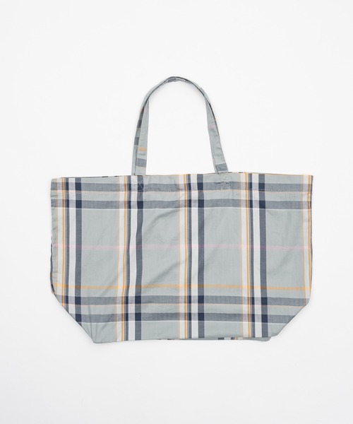 セール】fekete checked big tote bag / feketeロゴチェックビッグ