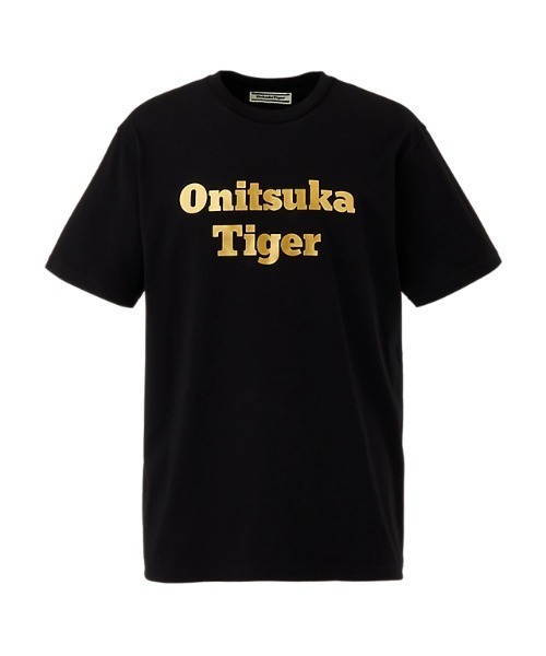 Onitsuka Tiger(オニツカタイガー)の「LOGO TEE / ロゴティー(Tシャツ/カットソー・レディース・ホワイト×ゴールド/ホワイト×シルバー/ブラック×シルバー/ブラック×ゴールド・XS/S/M/L/XL)」の4枚目の写真