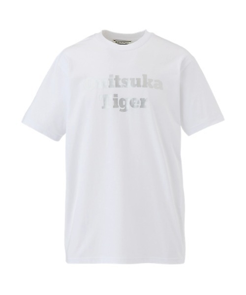 Onitsuka Tiger(オニツカタイガー)の「LOGO TEE / ロゴティー(Tシャツ/カットソー・レディース・ホワイト×ゴールド/ホワイト×シルバー/ブラック×シルバー/ブラック×ゴールド・XS/S/M/L/XL)」の2枚目の写真