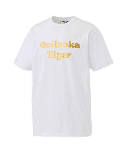 Onitsuka Tiger(オニツカタイガー)の「LOGO TEE / ロゴティー(Tシャツ/カットソー・レディース・ホワイト×ゴールド/ホワイト×シルバー/ブラック×シルバー/ブラック×ゴールド・XS/S/M/L/XL)」の7枚目の写真