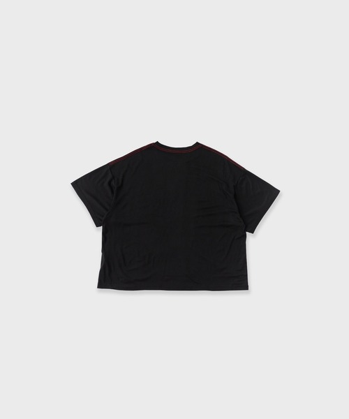 superNova.(スーパーノヴァ)の「superNova. / スーパーノヴァ Big Tee-Lyocell Knit ニットトップス(ニット/セーター・メンズ・ブラック/ホワイト・S)」の4枚目の写真