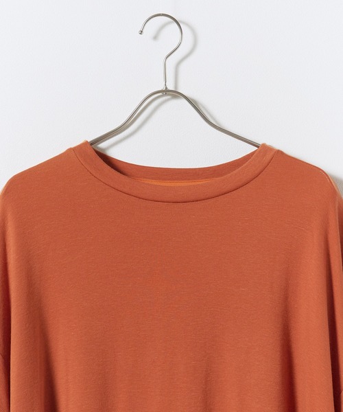 superNova.（スーパーノヴァ）の「superNova. / スーパーノヴァ Big Tee-Lyocell Knit ニットトップス 秋服 冬服（ニット/セーター・メンズ・ブラック/ホワイト/テラコッタ/マスタード・S/M）」の5枚目の写真