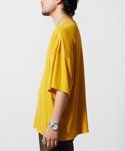 superNova.（スーパーノヴァ）の「superNova. / スーパーノヴァ Big Tee-Lyocell Knit ニットトップス 秋服 冬服（ニット/セーター・メンズ・ブラック/ホワイト/テラコッタ/マスタード・S/M）」の15枚目の写真